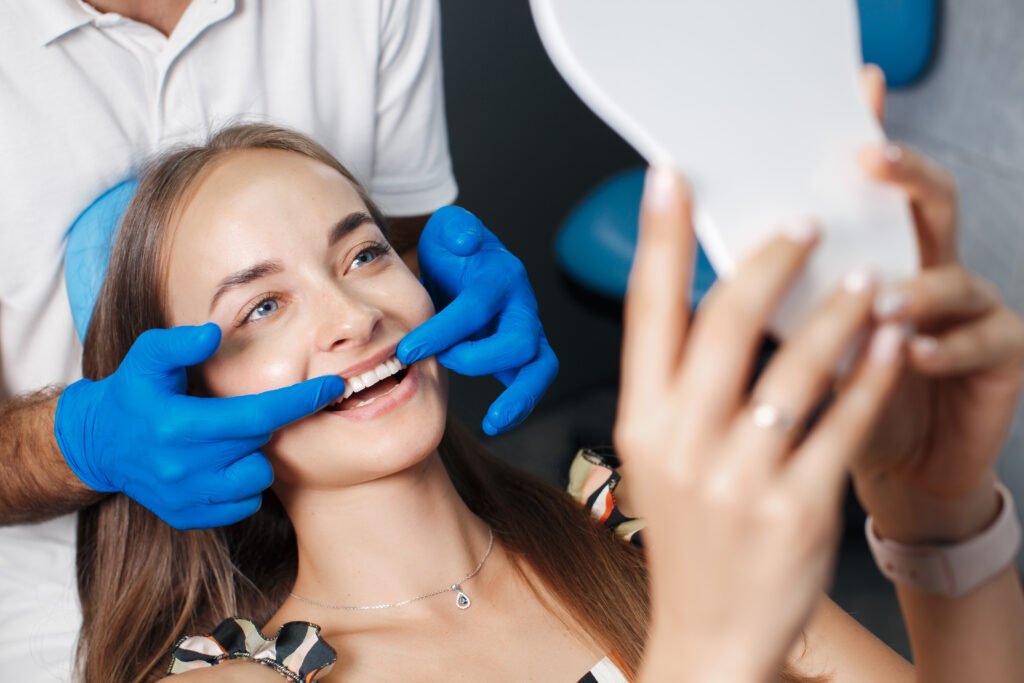 Aesthetic dentistry treatment improving smile appearance in Auckland